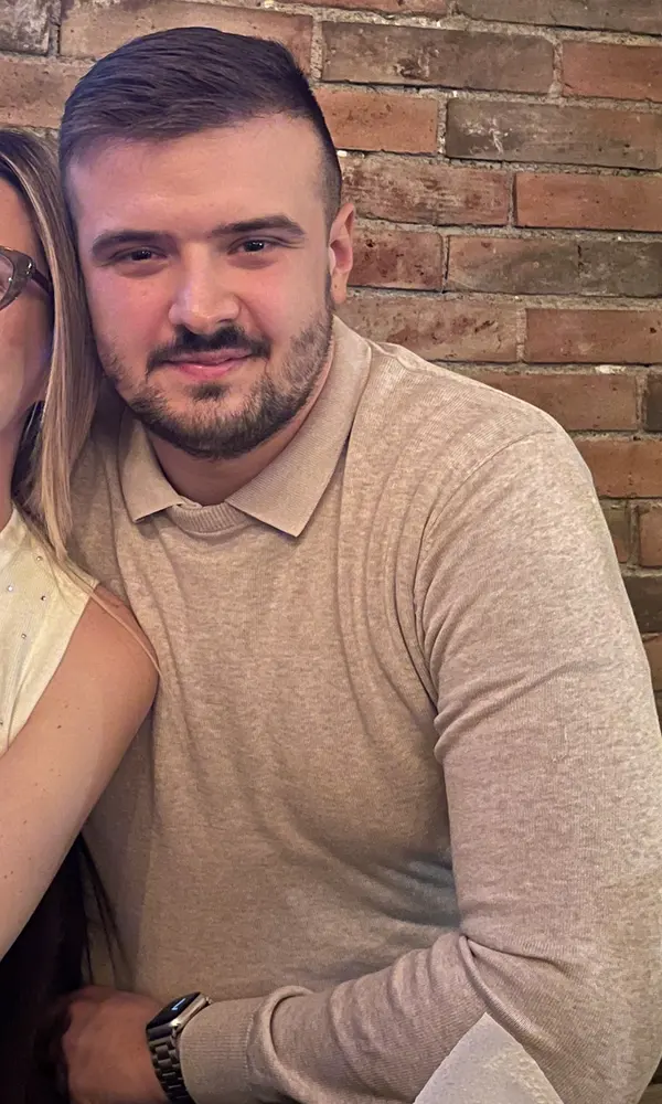 Petar pre početka treninga